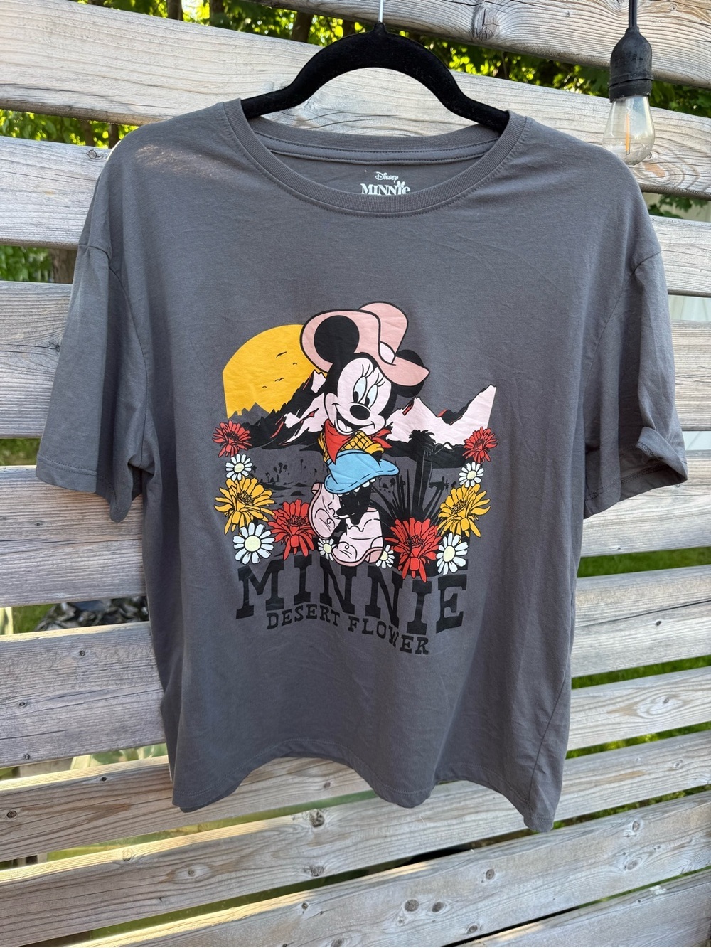 Disney Minnie Mouse Graphic Tee - Gray